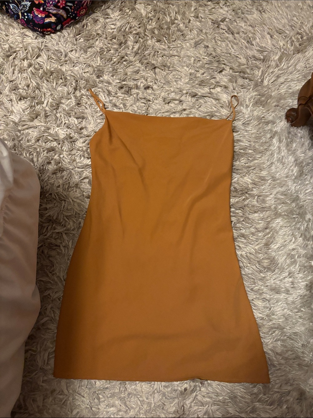 Forever 21 Mustard Slip Mini Dress